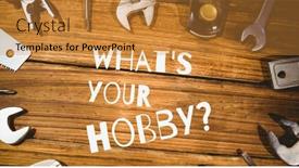  Presentation with art craft - Slide set consisting of composition-of-what-s background and a gold colored foreground