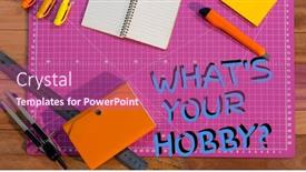  Presentation with art supplies - Amazing PPT theme having composition-of-what-s backdrop and a coral colored foreground