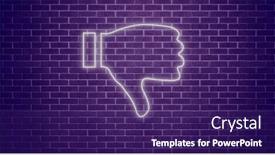  Presentation with social networks - PPT layouts featuring composition-of-white-neon-outline background and a violet colored foreground