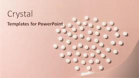  Presentation with pink white - Slide deck with composition-of-white-pill-box background and a lemonade colored foreground