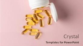  Presentation with spilling - Theme consisting of composition-of-white-pill-box background and a lemonade colored foreground