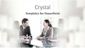  Presentation with business networking - Cool new presentation design with composition-of-white-squares-over backdrop and a white colored foreground