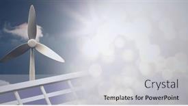  Presentation with wind solar - PPT layouts enhanced with composition-of-wind-turbine background and a light gray colored foreground