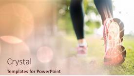  Presentation with injury - Beautiful slides featuring composition-of-woman-running backdrop and a lemonade colored foreground