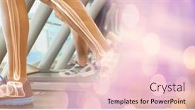  Presentation with active lifestyle - Audience pleasing presentation theme consisting of composition-of-woman-s-leg backdrop and a lemonade colored foreground