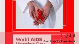  Presentation with world aids day - Presentation theme consisting of composition-of-world-aids-vaccine background and a red colored foreground