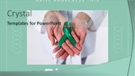  Presentation with world cancer day - Theme enhanced with composition-of-world-bipolar-day background and a mint green colored foreground