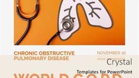  Presentation with copd - PPT layouts enhanced with composition-of-world-copd-awareness background and a lemonade colored foreground