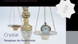  Presentation with social justice - Presentation theme featuring composition-of-world-day background and a sky blue colored foreground