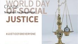  Presentation with social justice - Presentation theme featuring composition-of-world-day background and a  colored foreground