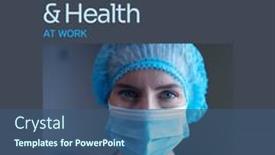  Presentation with safety work - Presentation consisting of composition-of-world-day background and a ocean colored foreground