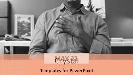  Presentation with happiness - PPT theme with composition-of-world-ego-awareness background and a coral colored foreground