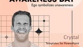  Presentation with awareness - PPT theme consisting of composition-of-world-ego-awareness background and a lemonade colored foreground