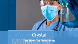  Presentation with immunization - Slide set enhanced with composition-of-world-immunization-week background and a teal colored foreground