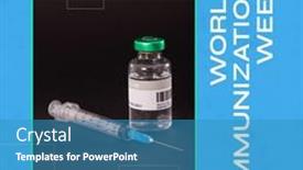  Presentation with immunization - PPT layouts with composition-of-world-immunization-week background and a teal colored foreground