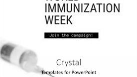  Presentation with immunization - PPT layouts having composition-of-world-immunization-week background and a white colored foreground