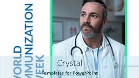  Presentation with immunization - Presentation theme featuring composition-of-world-immunization-week background and a light blue colored foreground