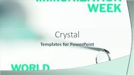  Presentation with immunization - Theme with composition-of-world-immunization-week background and a sky blue colored foreground