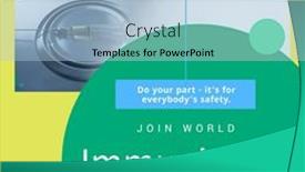  Presentation with immunization - Slide set enhanced with composition-of-world-immunization-week background and a light blue colored foreground