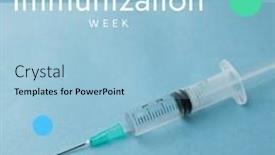  Presentation with immunization - Slide deck featuring composition-of-world-immunization-week background and a light blue colored foreground