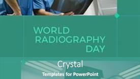  Presentation with doctors day - Presentation with composition-of-world-radiography-day background and a teal colored foreground