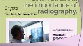  Presentation with world - Presentation design having composition-of-world-radiography-day background and a mint green colored foreground