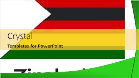  Presentation with independence day - PPT theme featuring composition-of-zimbabwe-independence-day background and a yellow colored foreground
