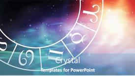  Presentation with astrology - Presentation with composition-of-zodiac-star-sign background and a teal colored foreground