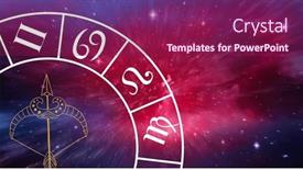  Presentation with astrology - Slide deck featuring composition-of-zodiac-wheel background and a violet colored foreground