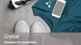  Presentation with men shoes - Cool new presentation theme with fashion mens wear design - composition with stylish men's shoes backdrop and a gray colored foreground