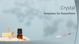  Presentation with oils - Theme with composition-with-bottles-of-essential background and a lemonade colored foreground