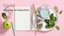  Presentation with water color - Presentation theme enhanced with composition-with-cutlery-measuring-tape background and a lemonade colored foreground