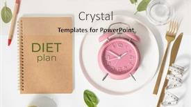  Presentation with cutlery - Slide set having composition-with-cutlery-plate-measuring background and a lemonade colored foreground