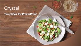  Presentation with goji - Theme featuring composition with delicious goji berry salad and white wine on wooden background background and a tawny brown colored foreground
