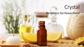  Presentation with essential oil - Audience pleasing PPT layouts consisting of composition with lemon essential oil backdrop and a white colored foreground
