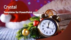  Presentation with alarm - Colorful slide deck enhanced with composition with retro alarm clock backdrop and a tawny brown colored foreground