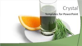  Presentation with healthy juice - PPT layouts with composition-with-shot-of-healthy background and a white colored foreground