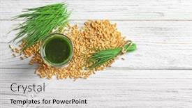  Presentation with healthy juice - Amazing theme having composition with shot of healthy backdrop and a light gray colored foreground