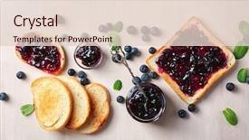  Presentation with jam - Theme featuring composition with sweet jam background and a lemonade colored foreground