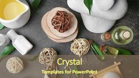  Presentation with palm oil seeds of tree - Cool new slides with composition with tea tree oil backdrop and a violet colored foreground