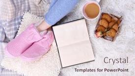  Presentation with carpet - PPT layouts having night sky - field background starry outer space background and a tawny brown colored foreground