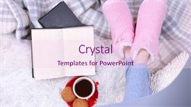  Presentation with carpet - Beautiful slide deck featuring night sky - field background starry outer space backdrop and a ocean colored foreground