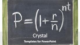  Presentation with compound interest - Theme enhanced with compound interest equation - white chalk background and a dark gray colored foreground