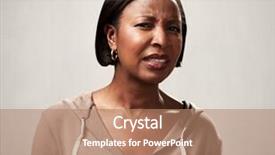  Presentation with comprehension - Cool new PPT layouts with comprehension - african woman incomprehension backdrop and a coral colored foreground