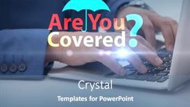  Presentation with insurance - Theme enhanced with comprehensive-insurance-concept-with-question background and a seafoam green colored foreground