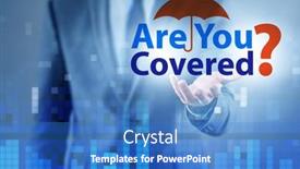  Presentation with insurance - PPT theme enhanced with comprehensive-insurance-concept-with-question background and a teal colored foreground