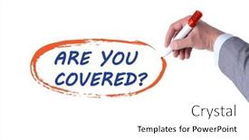  Presentation with insurance - Theme with comprehensive-insurance-concept-with-question background and a white colored foreground
