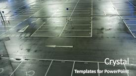  Presentation with car parking - Audience pleasing presentation consisting of compressed view of parked cars backdrop and a dark gray colored foreground