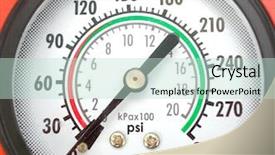  Presentation with scope - Colorful theme enhanced with compression testing tool backdrop and a  colored foreground