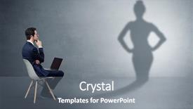  Presentation with rich - Presentation theme having compromise - rich businessman staying and offering background and a gray colored foreground